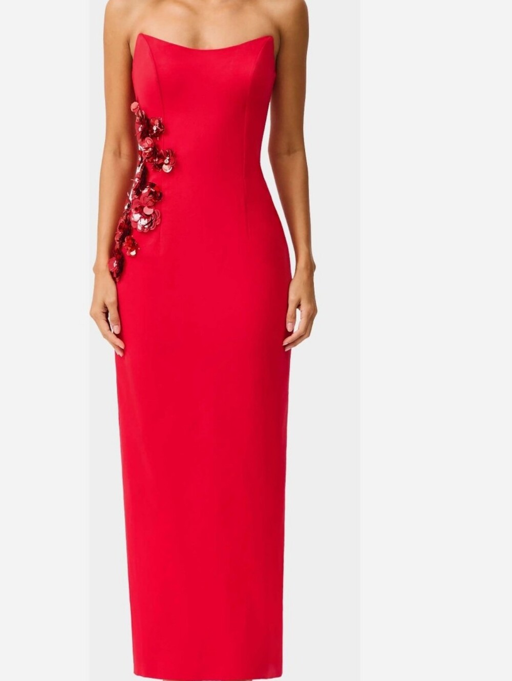 Elliat Yasmine strapless midi dress.